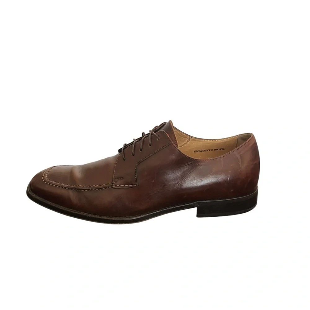 Cole Haan Men’s Brown Leather Apron Toe Derby Dress Shoes C07146 Size 9M